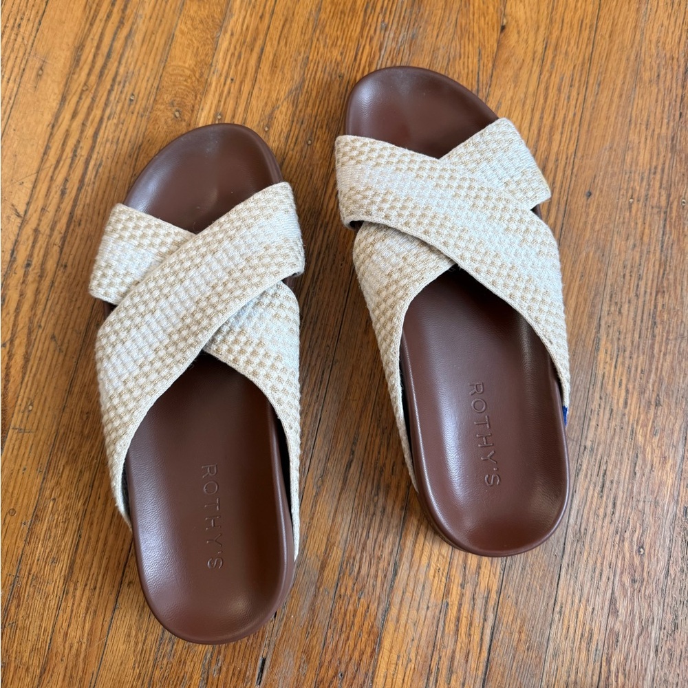 Rothy's The Weekend Slide - Vanilla Cone Size 6.5